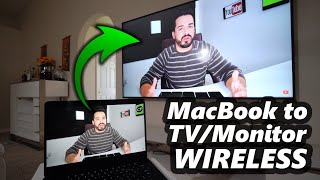 How to Connect MacBook Air M3 to TV or Monitor WIRELESSLY [upl. by Eihs561]