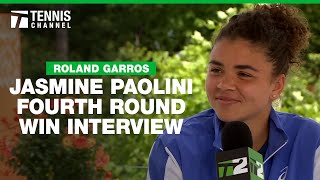 Jasmine Paolini Excited for Battle with Rybakina  2024 Roland Garros 4th Round [upl. by Acirem]