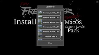 FPV Freerider Recharged Custom Levels Pack Install  MacOS [upl. by Brice]