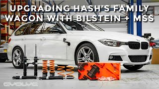 Pimping Hashs Family Wagon with Bilstein  MSS Suspension Upgrades  F31 318D [upl. by Natala483]