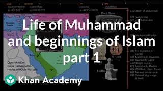 Life of Muhammad and beginnings of Islam part 1  World History  Khan Academy [upl. by Centonze847]