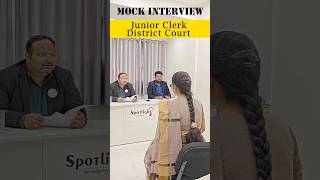 Jr Clerk District Court mockinterview interview drsushilbari govtjob spotlightacademypune [upl. by Eirhtug]