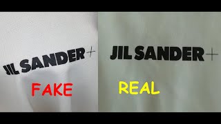 How to spot fake Jil Sander T shirt Real vs Fake Jil Sander shirt [upl. by Vasiliu895]