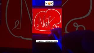 N😍K name writing artyoutubeshorts [upl. by Rehc]