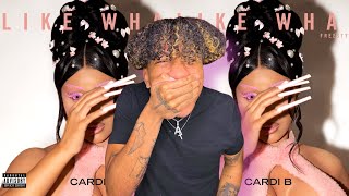 DONT HURT EM BARDI  Cardi B  Like What Freestyle Official Music Video REACTION [upl. by Eelsnia]