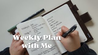 weekly plan with me  b6 Stalogy  minimal planner  minimalist planner  Nicole Makes Plans [upl. by Orsa]