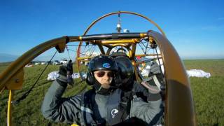 Gold paramotor trike  Rotax 912 [upl. by Atteyram]