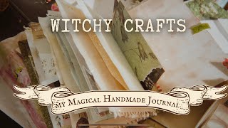 Witchy Junk Journal Flip Through 📔 chatty tour of magical handmade Cottagecore junk journal [upl. by Eineeuq719]