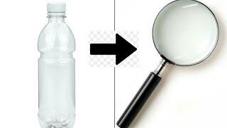 HOW TO MAKE A MAGNIFYING LENS FROM PLASTIC BOTTLE [upl. by Broderick]