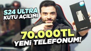 YENİ TELEFONUMU ALDIM  GALAXY S24 ULTRA KUTU AÇILIMI [upl. by Eyahsal]