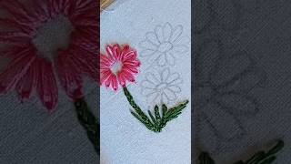 How to flower embroidery tutorial  beautiful flowers embroidery tutorials 🌹 [upl. by Lenaj818]