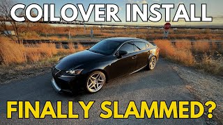 SLAMMED Lexus IS300 Coilover Install and Driving Test RR Racing [upl. by Lubba]