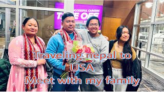 Nepal to USA traveling  frist time travel in Usa [upl. by Ertsevlis]