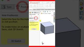 Solidworks hole wizard  Making blind holes [upl. by Lukin]