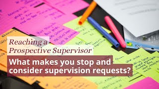 What makes you stop and consider supervision requests [upl. by Hopkins241]