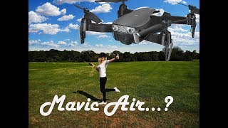 Eachine E511S Folding GPS flight drone review DJI Mavic Air look a like [upl. by Darbie]