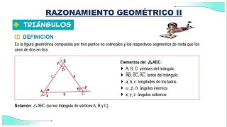 RAZONAMIENTO GEOMÉTRICO II 1RO Y 2DO DE SECUNDARIA [upl. by Nasaj]