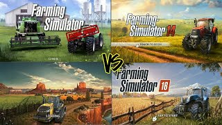 FS18 vs FS16 vs FS14 vs FS game comparison [upl. by Pedro]