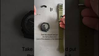 How to change strap to your Casio GShock [upl. by Ahsekal]