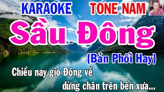 Karaoke Sầu Đông Tone Nam Nhạc Sống gia huy karaoke [upl. by Anwahs438]