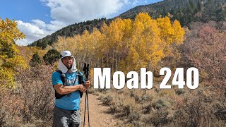 Pacing Jason at the Moab 240 From Shay Mountain to Dry Valley  Sneak Peek of a 200 Mile Ultra Race [upl. by Neenaj635]