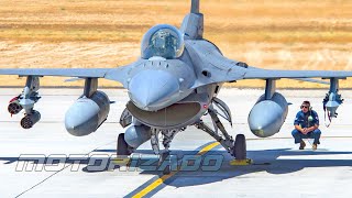 F16 Fighting Falcon Fighter Jet in Action [upl. by Eisen265]