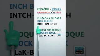 Frases en inglés con pronunciación fácil ¡pulgada a pulgada bloque por bloque y más [upl. by Akihdar]