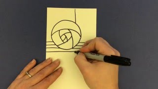 Step 1 Drawing a Mackintosh rose [upl. by Eynttirb]