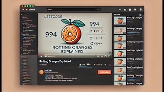 Leetcode 994 Rotting Oranges [upl. by Nayek]