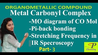 Metal Corbonyl ComplexStructure Stretching frequency etcOrganometallic Compound Part3 [upl. by Norahc]