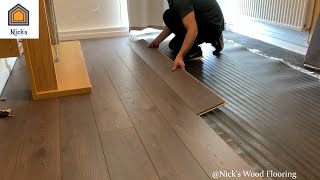 How To Install Laminate Flooring For Beginners [upl. by Ayikahs383]