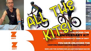 10 YEARS OF ZWIFT KIT UNLOCK RIDE [upl. by Ignatzia615]