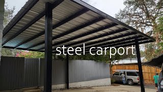 Steel Carport Build [upl. by Norha544]