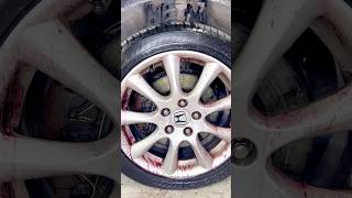 INSANE Wheel Cleaner in Action Watch Brake Dust Disappear 💦 carcleaning asmr detailing honda [upl. by Krissy825]