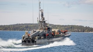 Torpedoboat T121 Spica and Missileboat R142 Ystad 16may 2015 [upl. by Evelunn990]