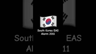 easalarm South Korea EAS alarm 2011 [upl. by Eelek]