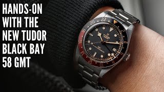 The New TUDOR Black Bay 58 GMT Is Here HandsOn at Watches amp Wonders [upl. by Aicen]