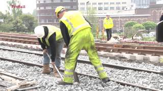 Werken aan het spoor Hengelo [upl. by Ahrat43]