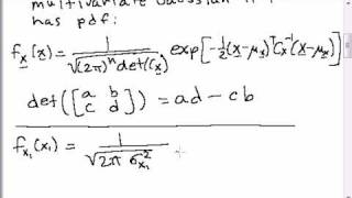 Multivariate Gaussian Random Vectors  Part 1  Definition [upl. by Ocsirf]