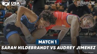 Sarah Hildebrandt vs Audrey Jimenez  2023 Final X Round 1 [upl. by Pine121]