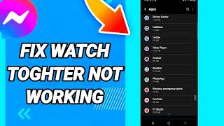 How to fix watch together not working On Messenger [upl. by Lucic660]