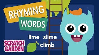 Rhyming Words  Monsters Learn English  Scratch Garden [upl. by Yeuh]