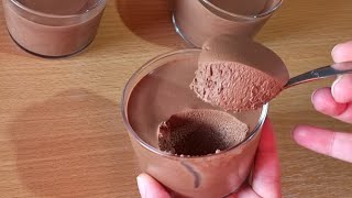 Dessert au chocolat 🍫 avec seulement 1 oeuf  Recette facile et rapide [upl. by Sulakcin]