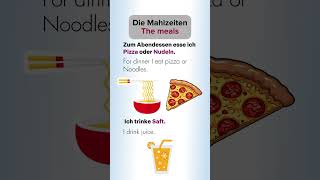 Die Mahlzeiten I The meals I food germany deutschlernen shortvideo lerndeutsch [upl. by Damon]