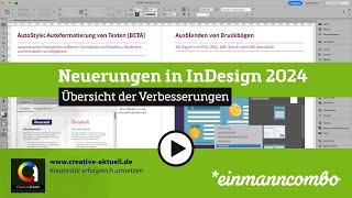 Adobe InDesign 2024 190 Neuerungen [upl. by Ecyor188]