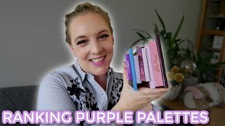 RANKING PURPLE EYESHADOW PALETTES  Which purple palette is my favorite [upl. by Teena]