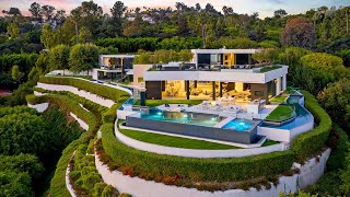 Stunning Modern Mansion in Beverly Hills [upl. by Matronna450]