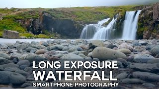 Long Exposure Waterfall  Smartphone Photography without filters Tutorial [upl. by Hymie]