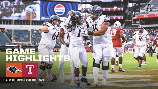 Game Highlights UTSA 49 Temple 34 Football October 7 2023 [upl. by Frodine]