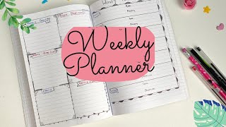 Diy weekly planner using notebook  Intelligent change weekly planner [upl. by Goldsmith]